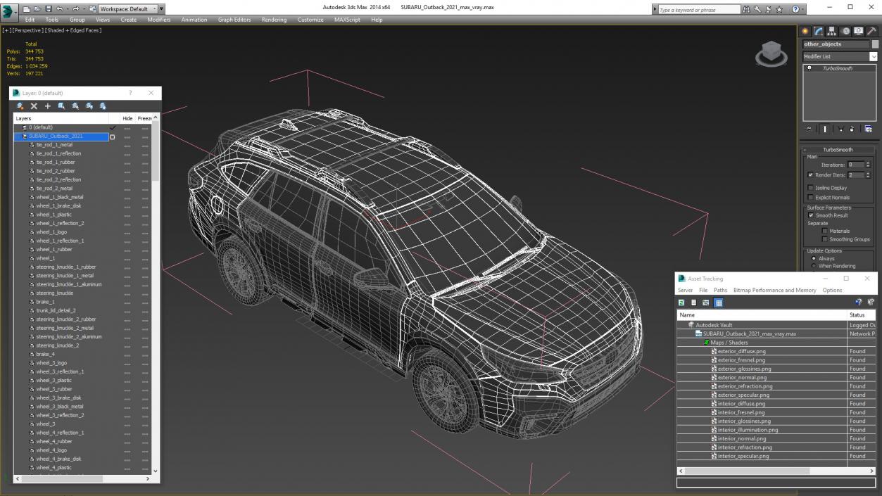 SUBARU Outback 2021 3D model