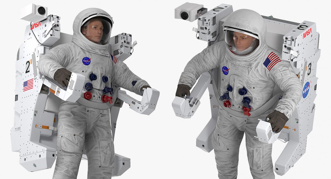 3D Astronauts 3D Models Collection 6 model