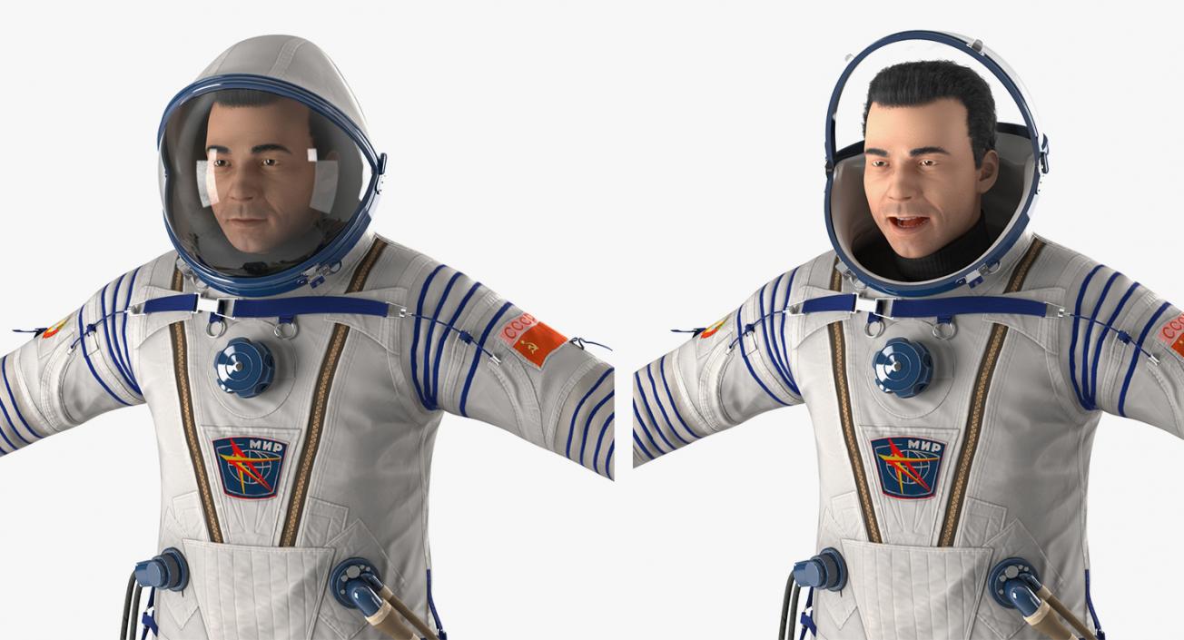 3D Astronauts 3D Models Collection 6 model