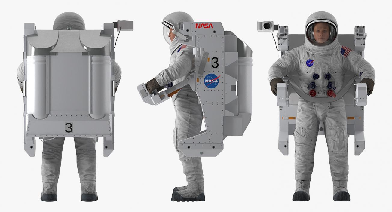 3D Astronauts 3D Models Collection 6 model