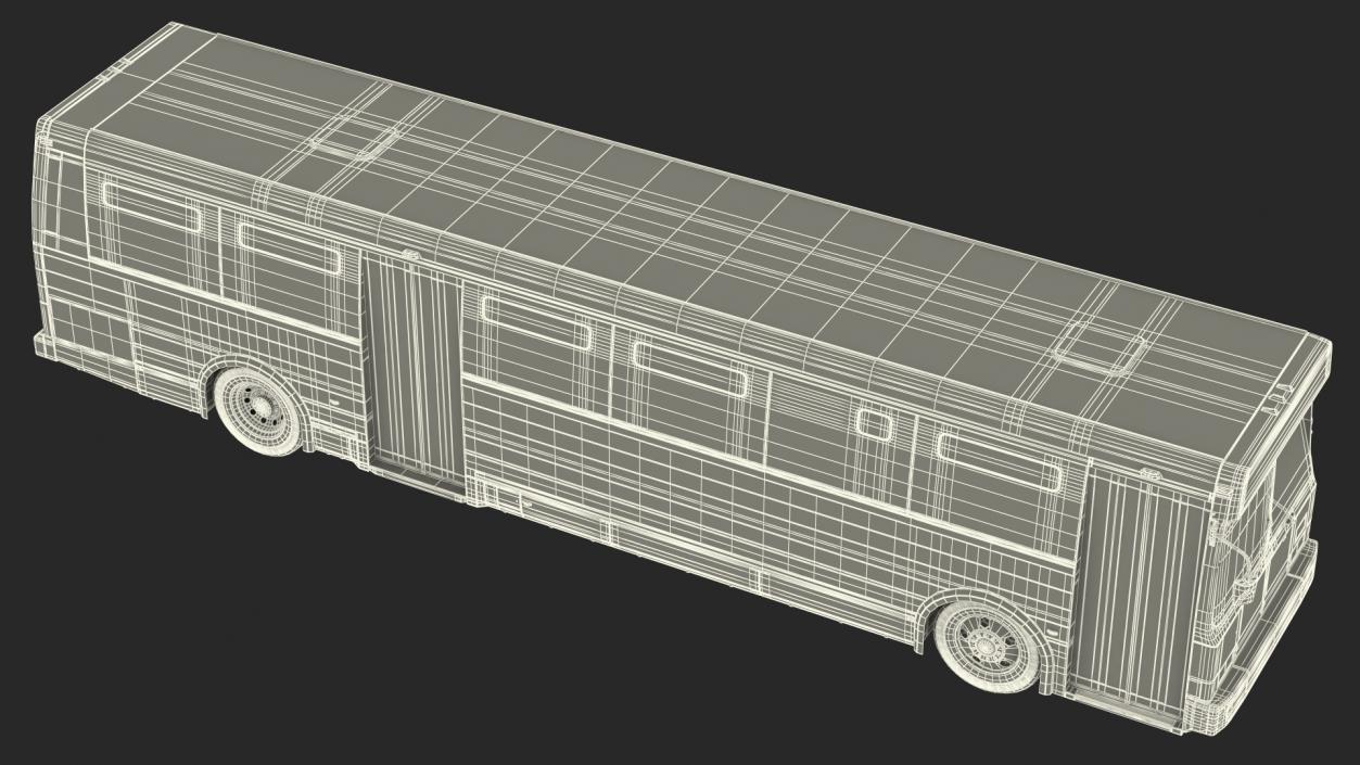 Flxible Metro D Bus Simle Interior 3D model