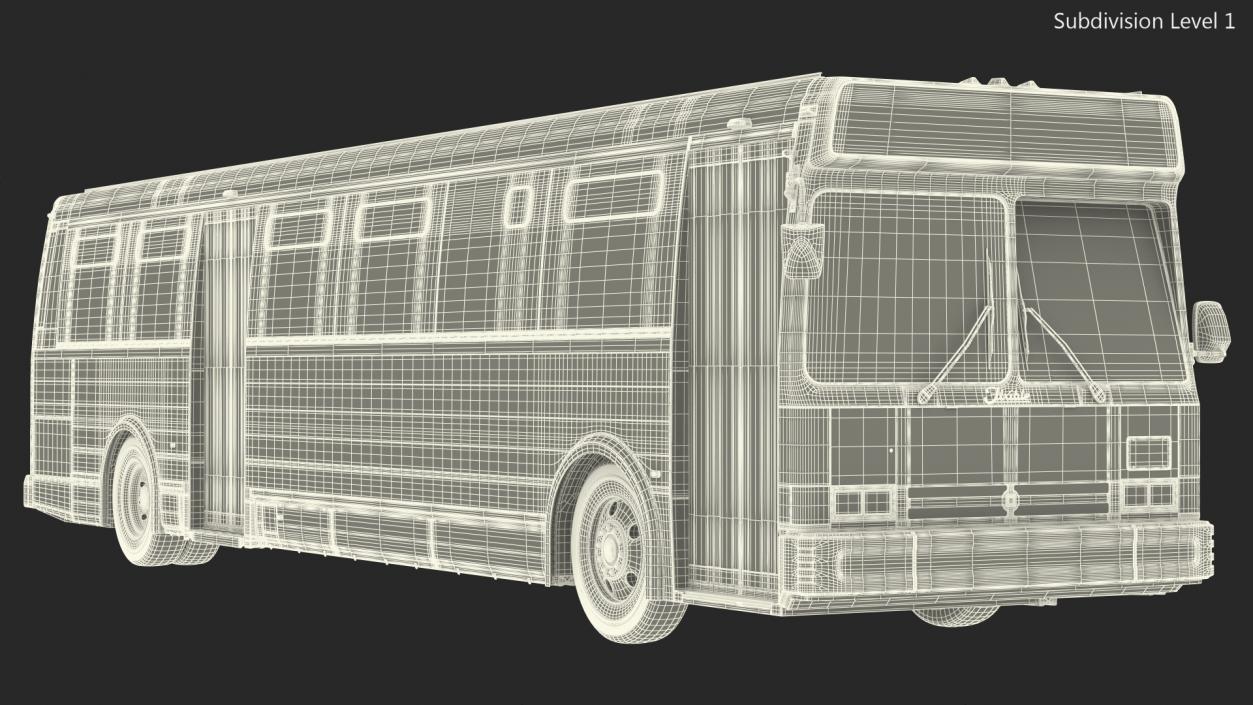 Flxible Metro D Bus Simle Interior 3D model