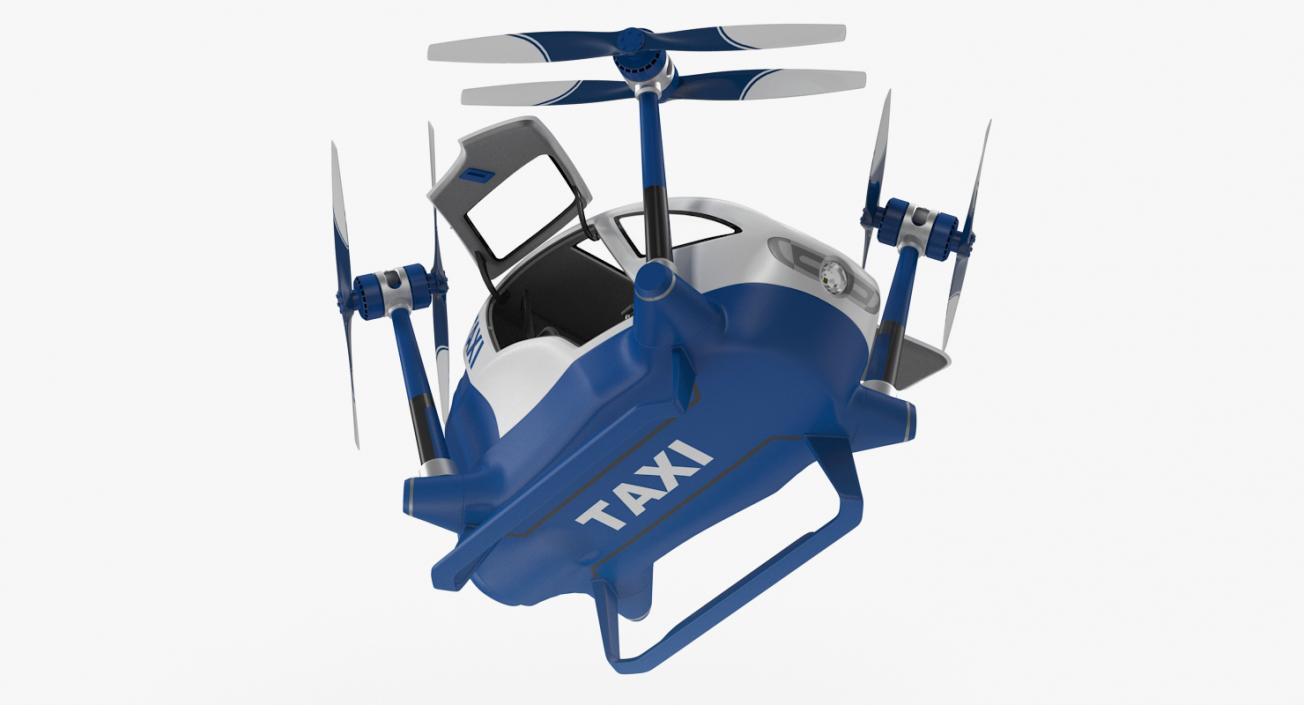 3D Drone Air Taxi Rigged