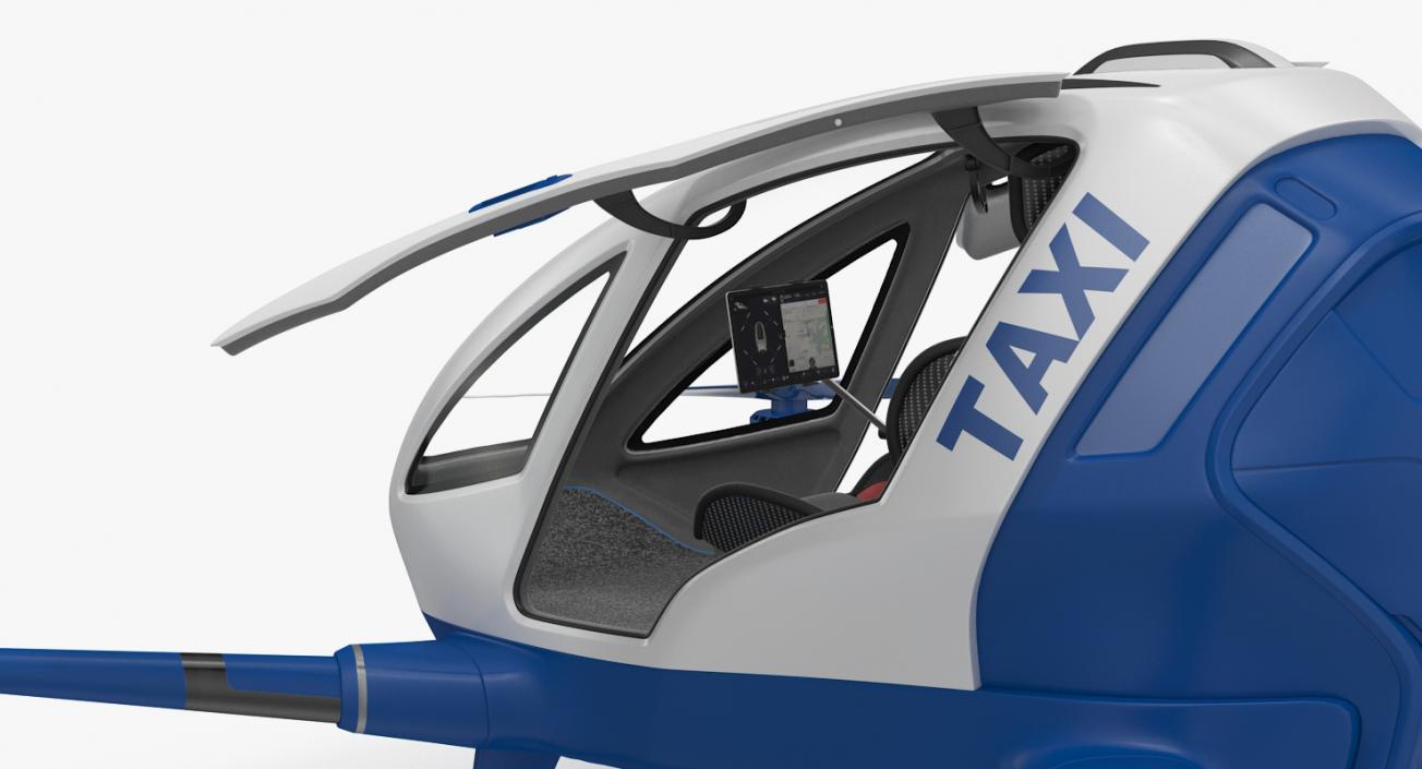 3D Drone Air Taxi Rigged