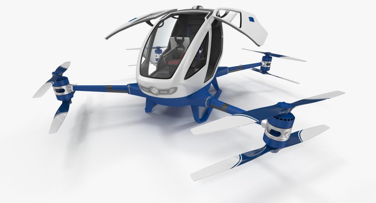 3D Drone Air Taxi Rigged