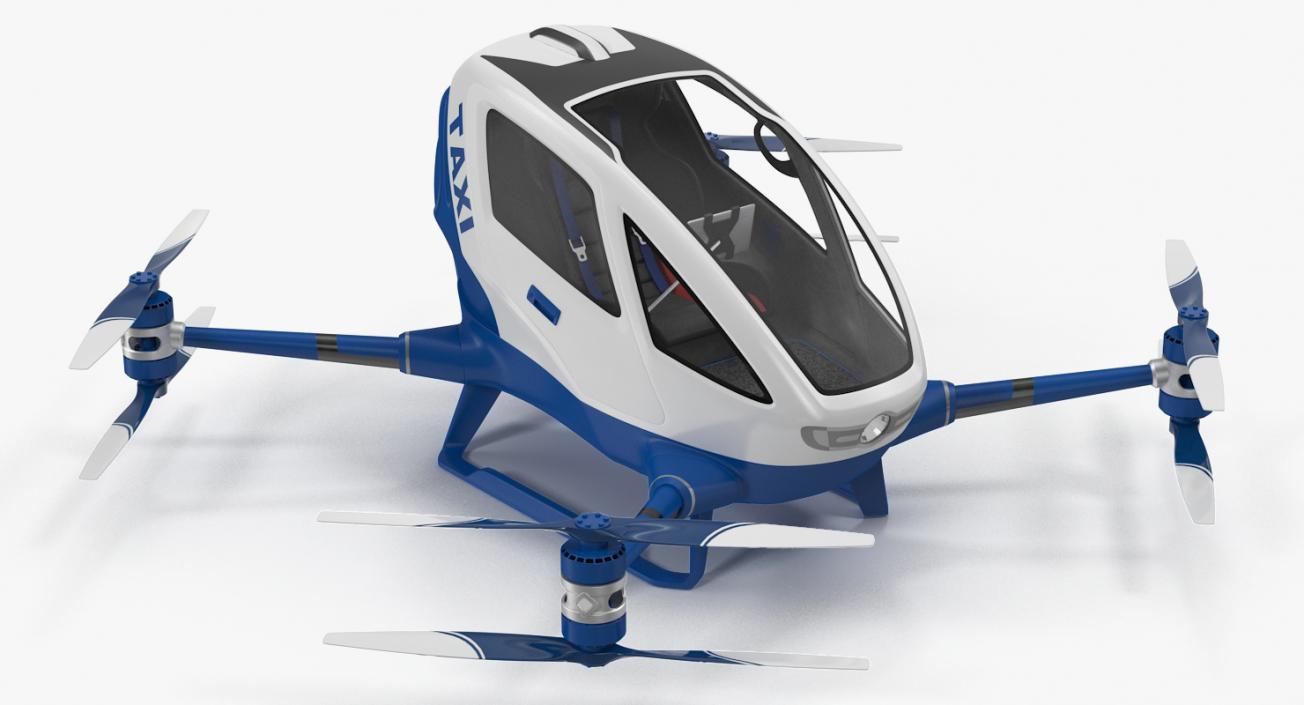 3D Drone Air Taxi Rigged