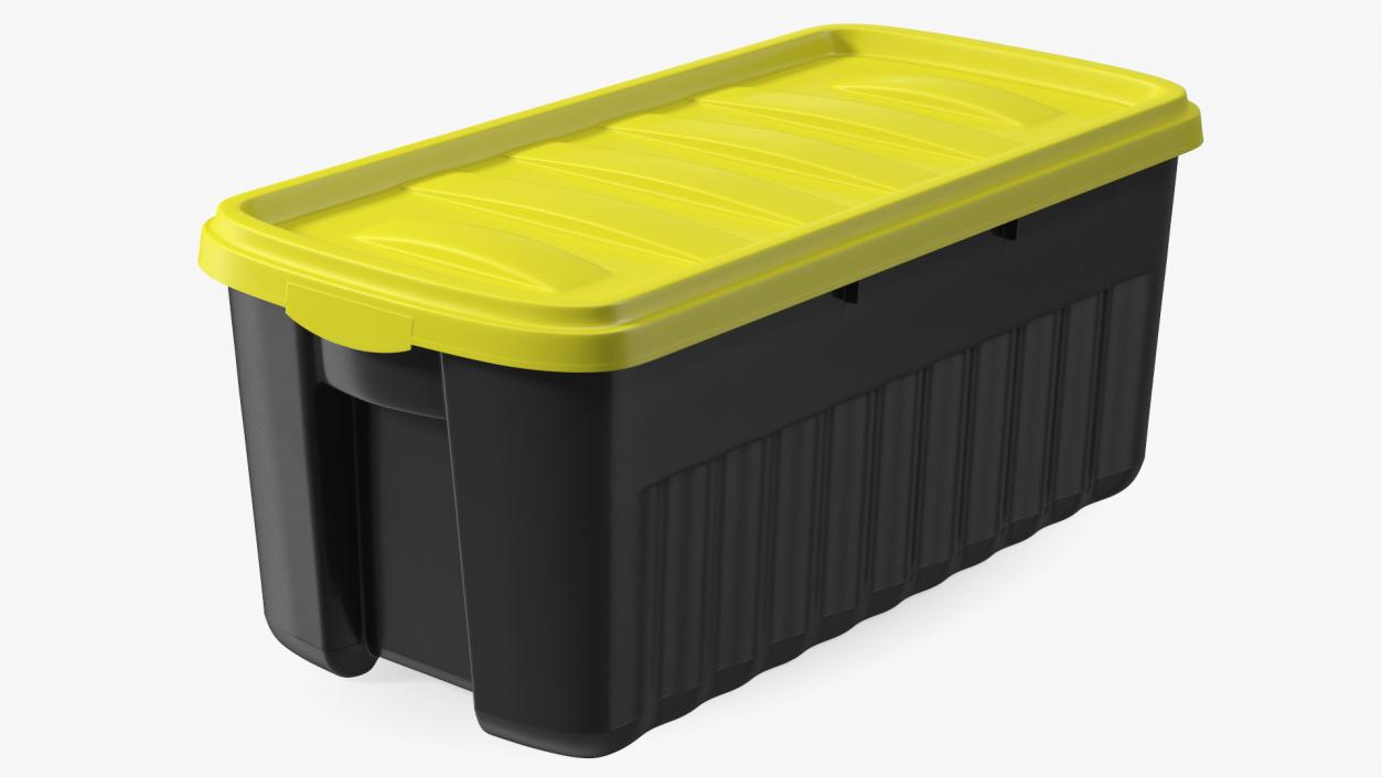 3D Rugged Polyethylene Storage Bin 50 Gallon