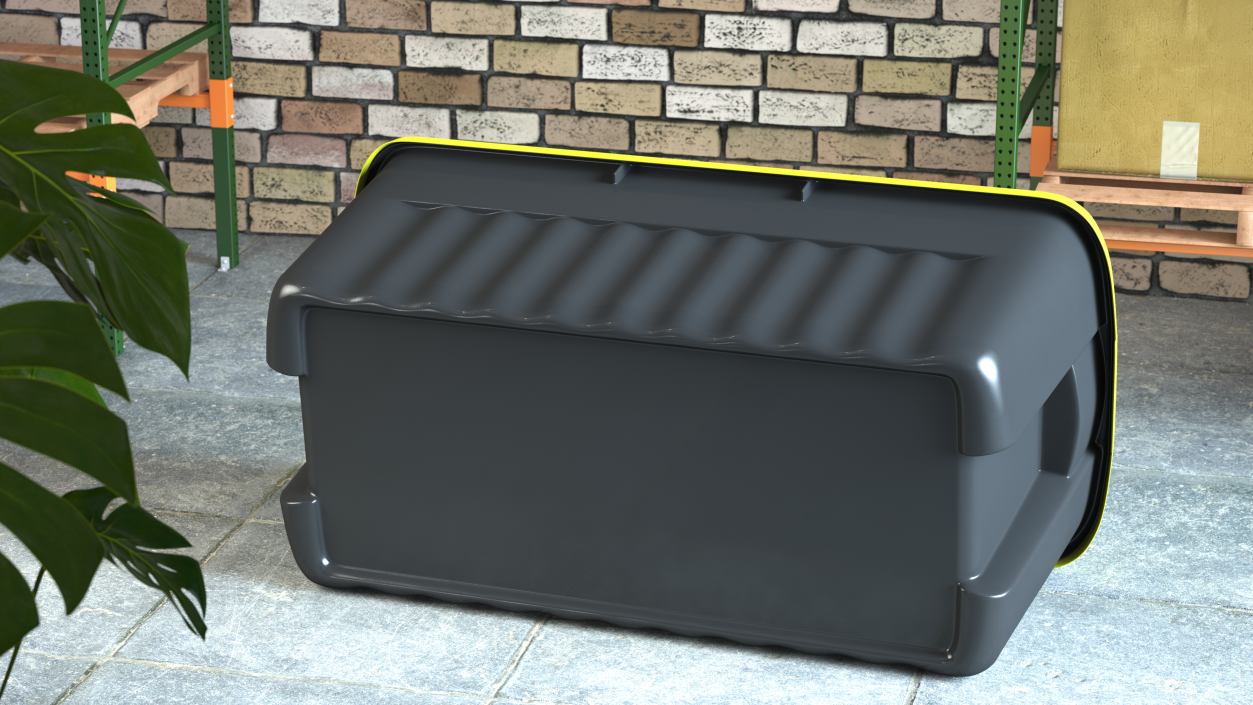 3D Rugged Polyethylene Storage Bin 50 Gallon