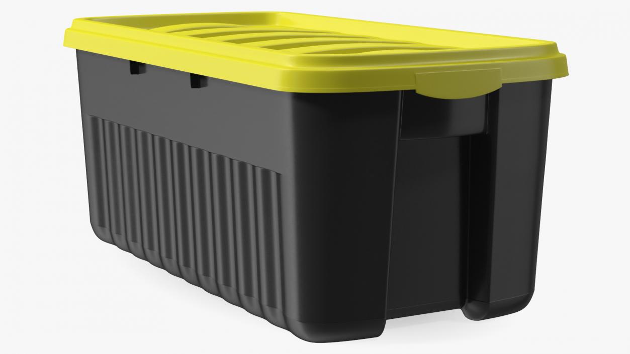 3D Rugged Polyethylene Storage Bin 50 Gallon