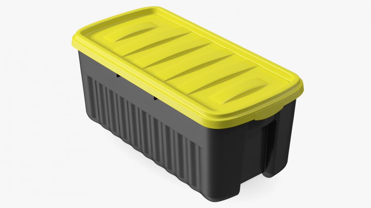 3D Rugged Polyethylene Storage Bin 50 Gallon