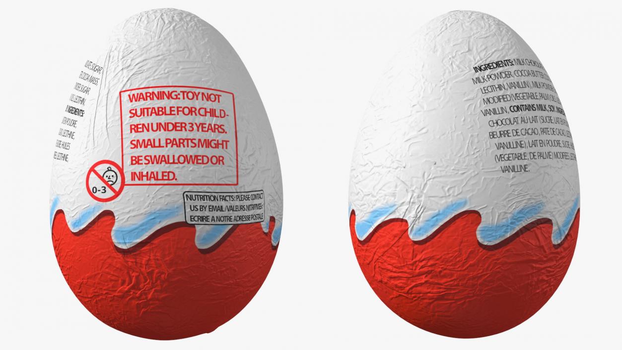 3D Wrapped Chocolate Egg