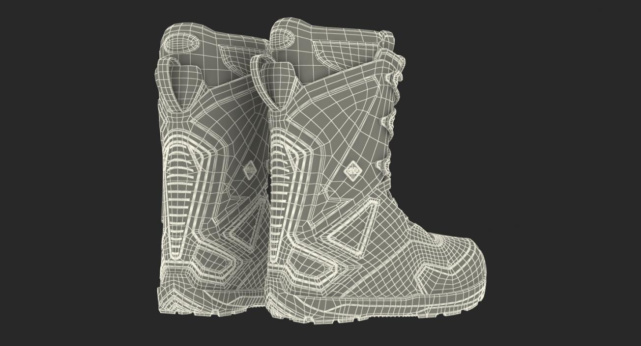 3D Camo Black Boots