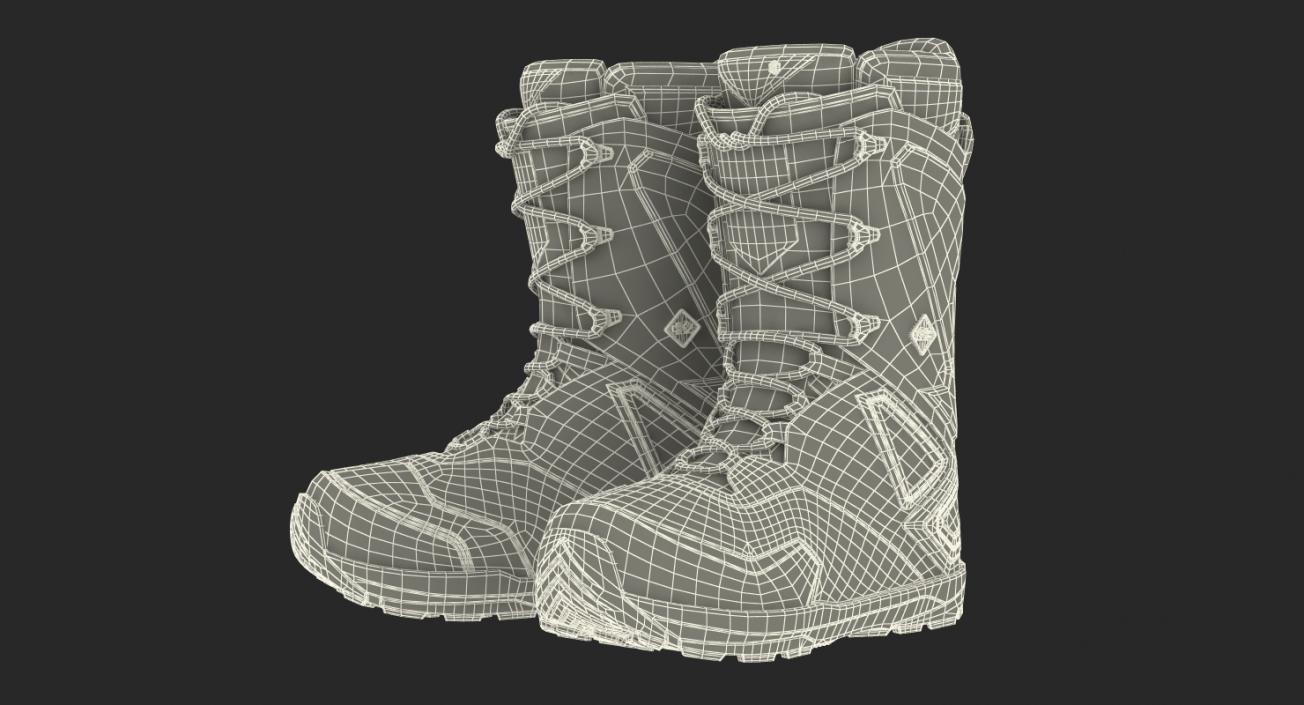 3D Camo Black Boots