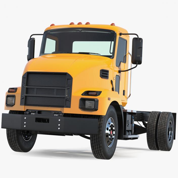 3D Medium-Duty Truck Rigged for Maya model