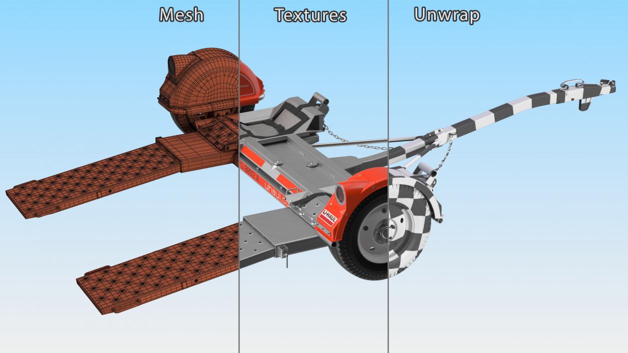 3D U-Haul Axle Tow Dolly