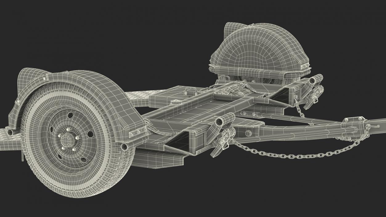 3D U-Haul Axle Tow Dolly