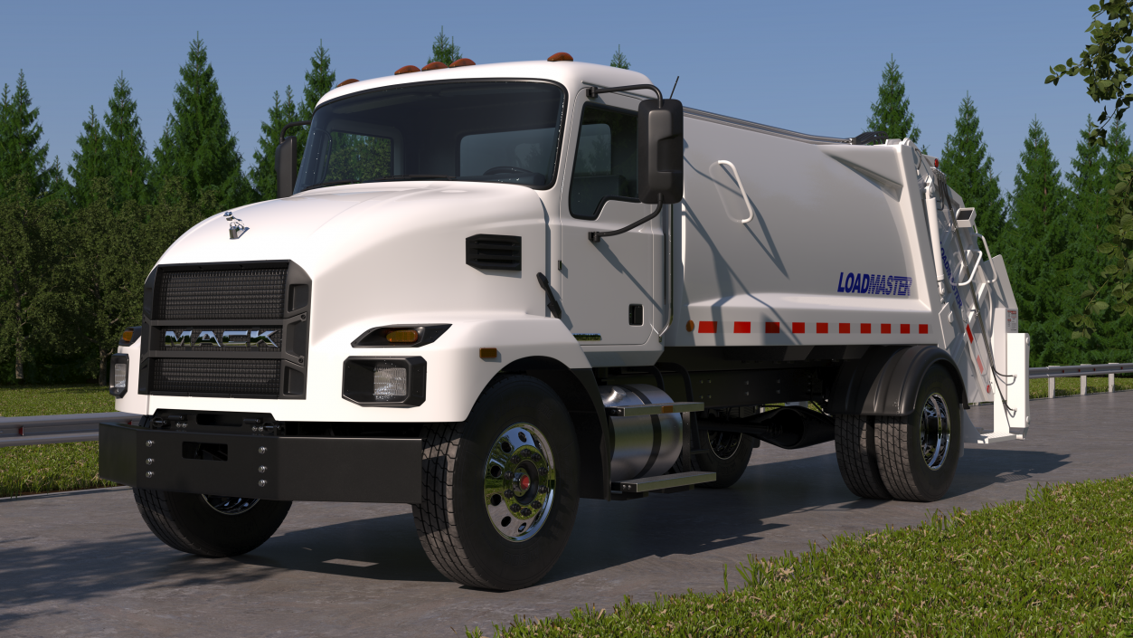 Mack MD6 Medium-Duty Garbage Truck 3D model