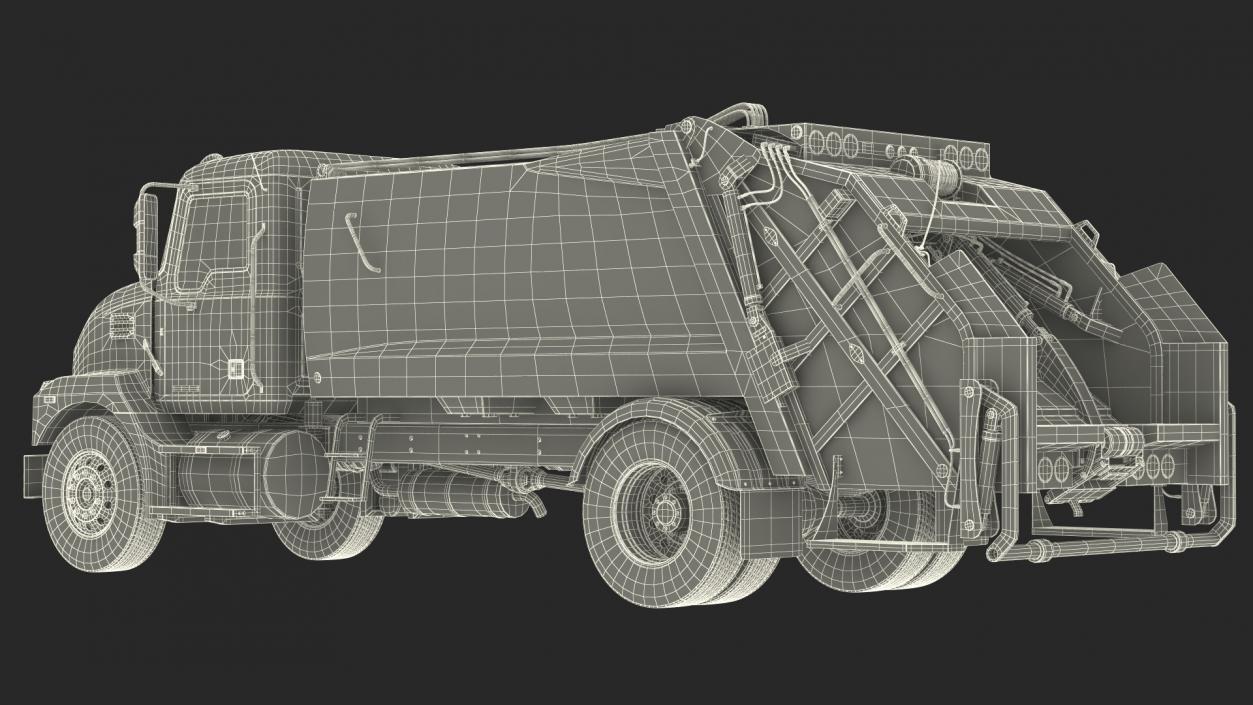 Mack MD6 Medium-Duty Garbage Truck 3D model