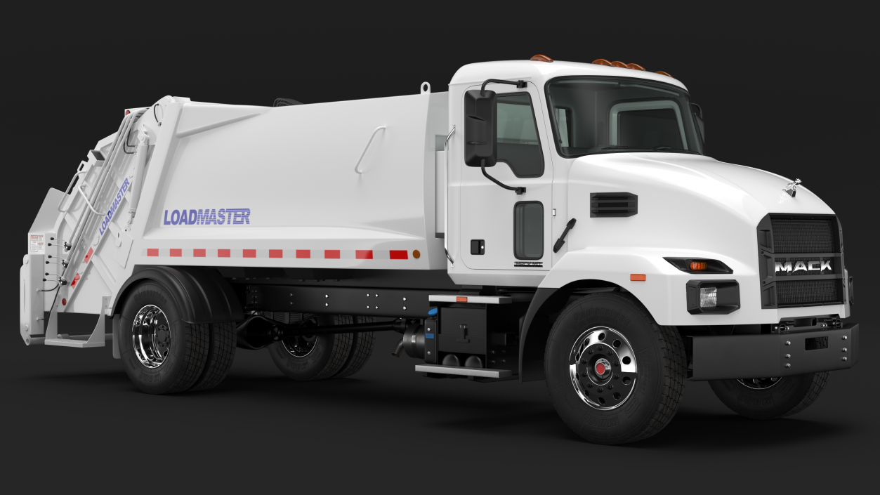 Mack MD6 Medium-Duty Garbage Truck 3D model