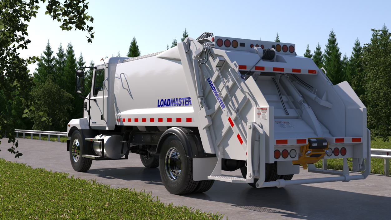 Mack MD6 Medium-Duty Garbage Truck 3D model