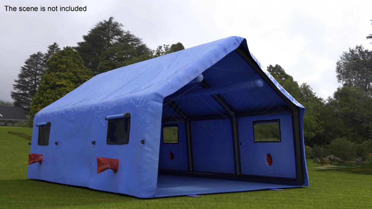 3D Portable Canvas Medical Tent model