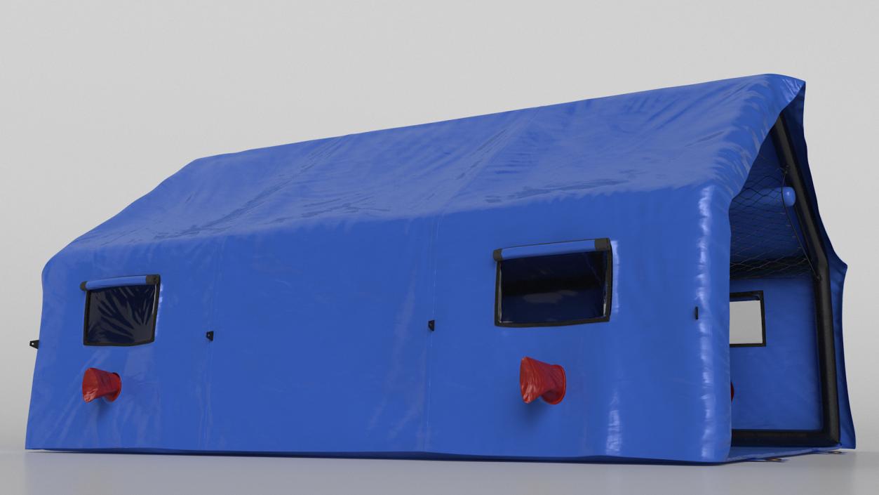 3D Portable Canvas Medical Tent model