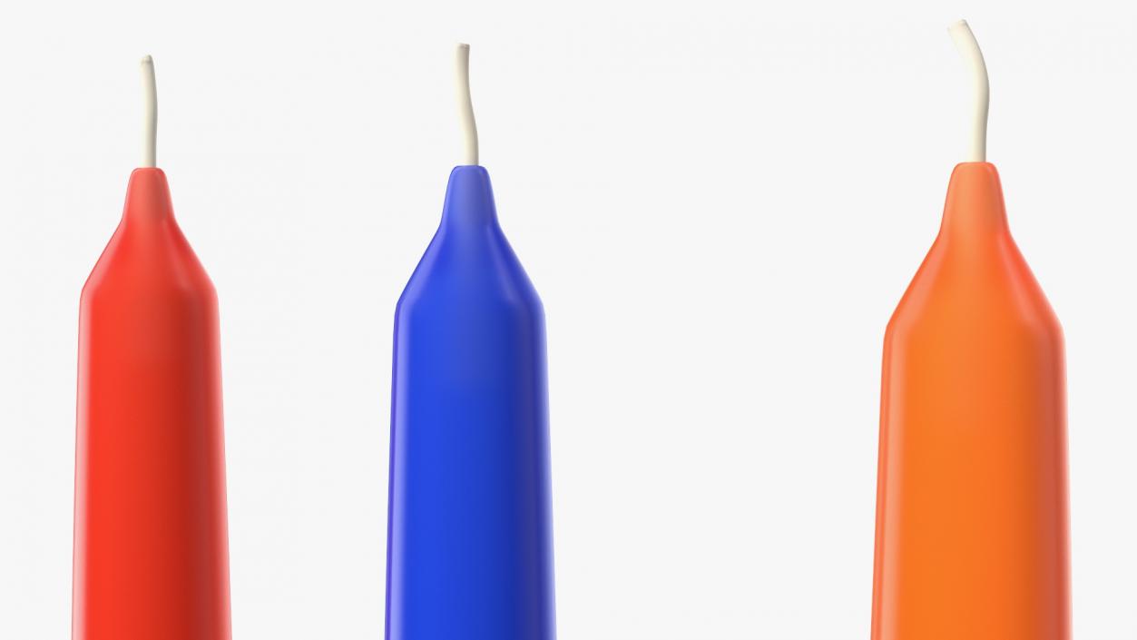 3D model Colored Candles