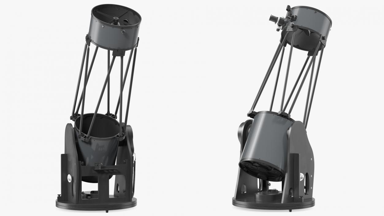 3D Observatory Telescopes Collection model