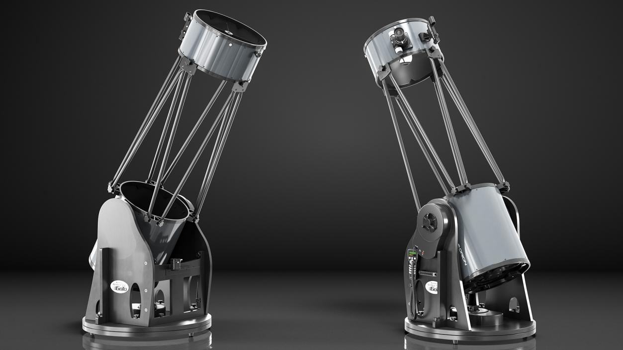 3D Observatory Telescopes Collection model