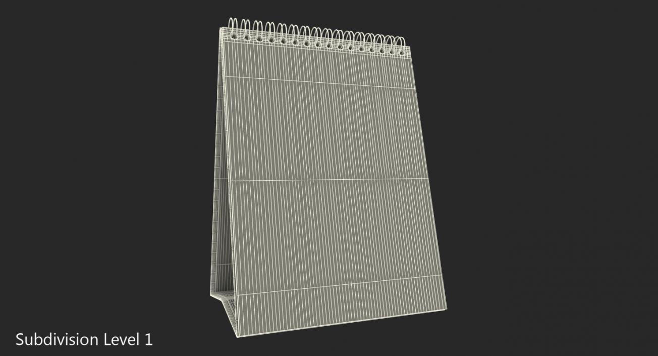 3D Desk Calendar model