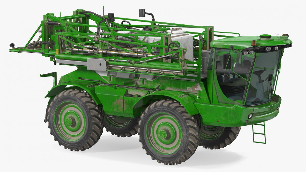 3D model Self Propelled Crop Sprayer Dirty Rigged