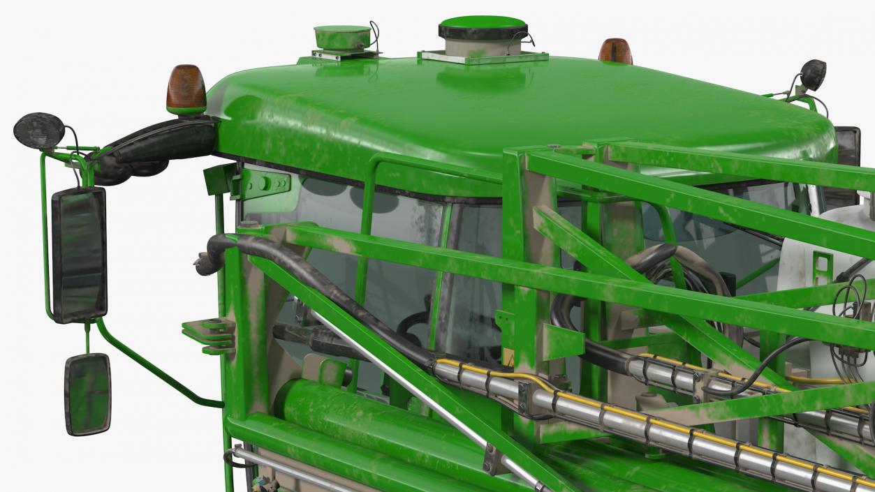 3D model Self Propelled Crop Sprayer Dirty Rigged