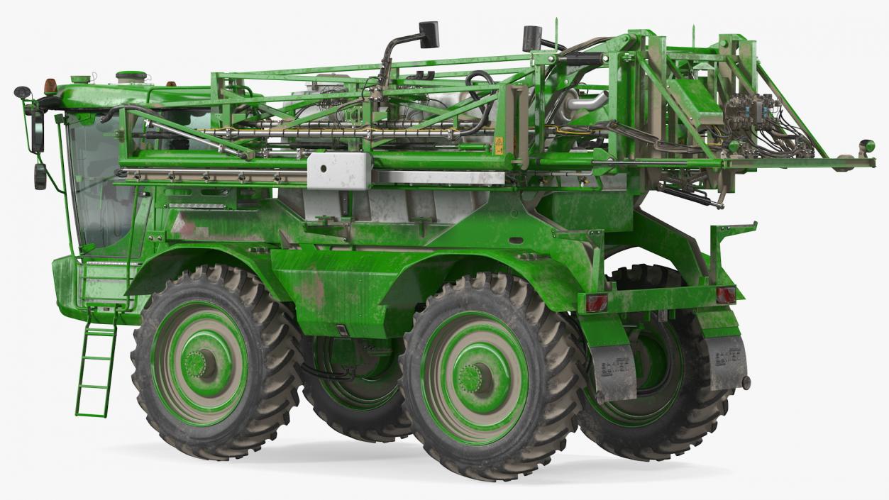 3D model Self Propelled Crop Sprayer Dirty Rigged