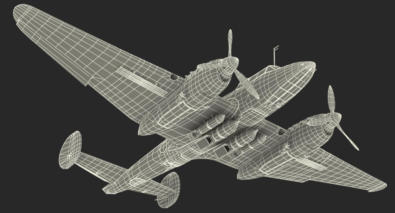 3D model WWII Rigged Bombers Collection