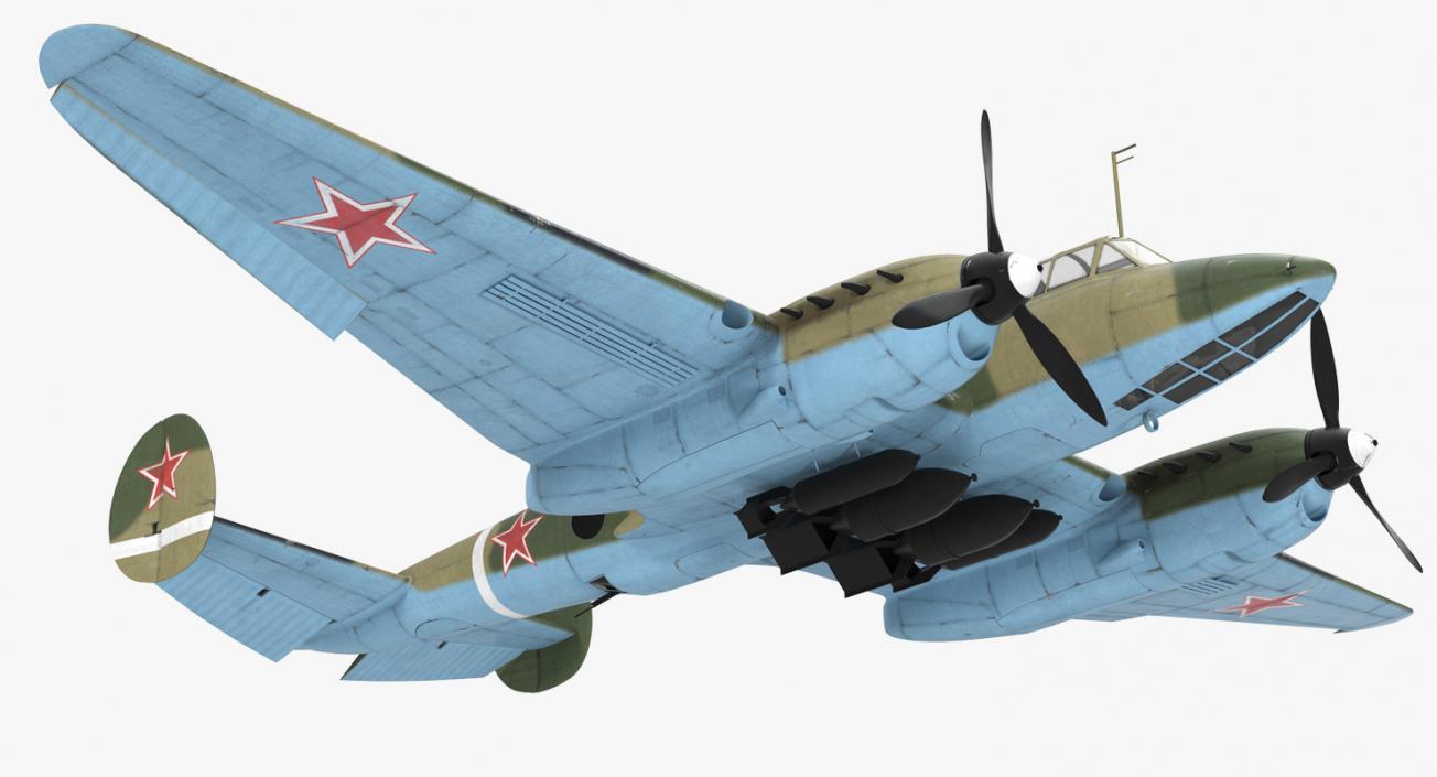 3D model WWII Rigged Bombers Collection