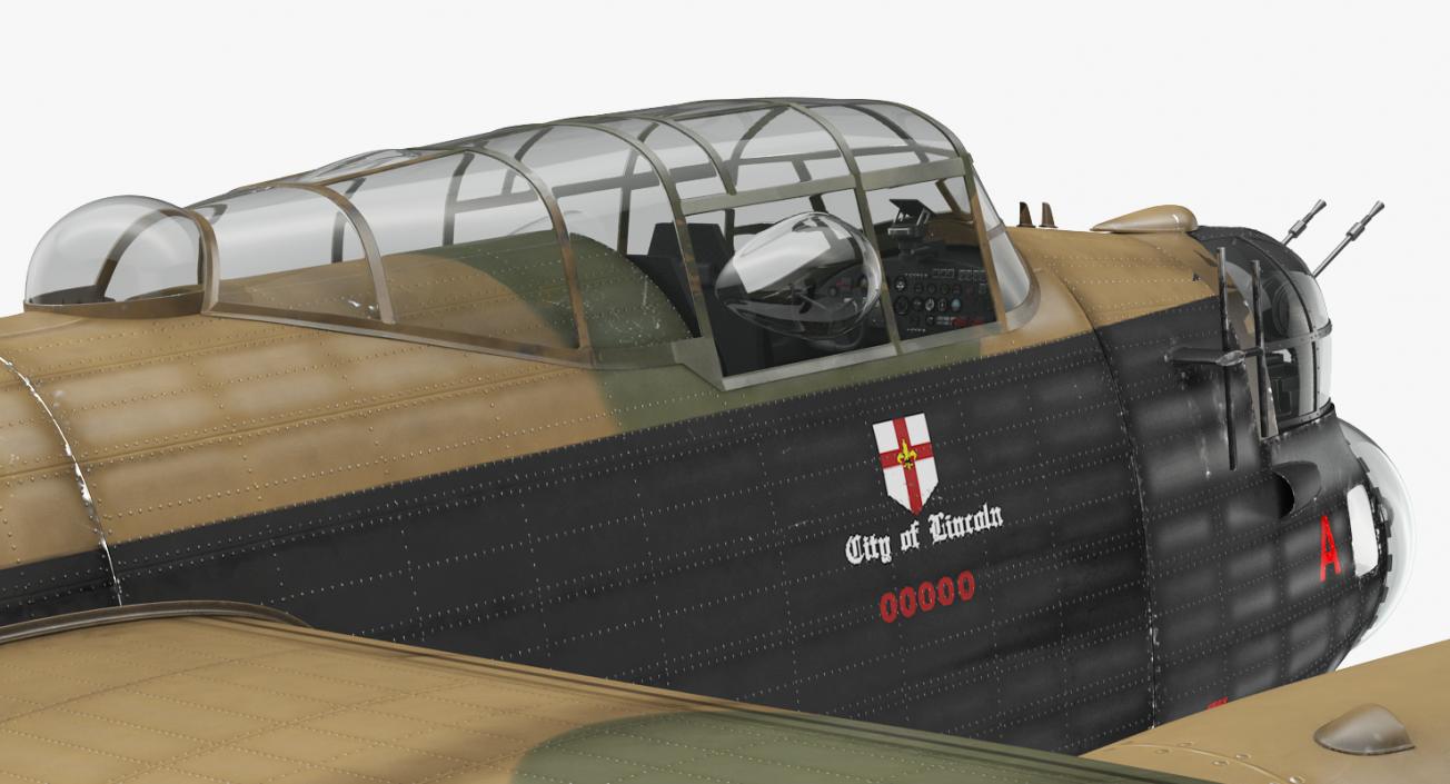 3D model WWII Rigged Bombers Collection