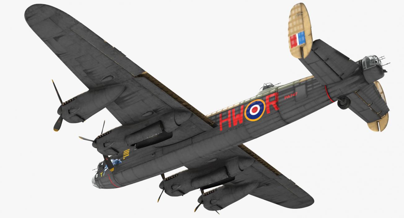 3D model WWII Rigged Bombers Collection