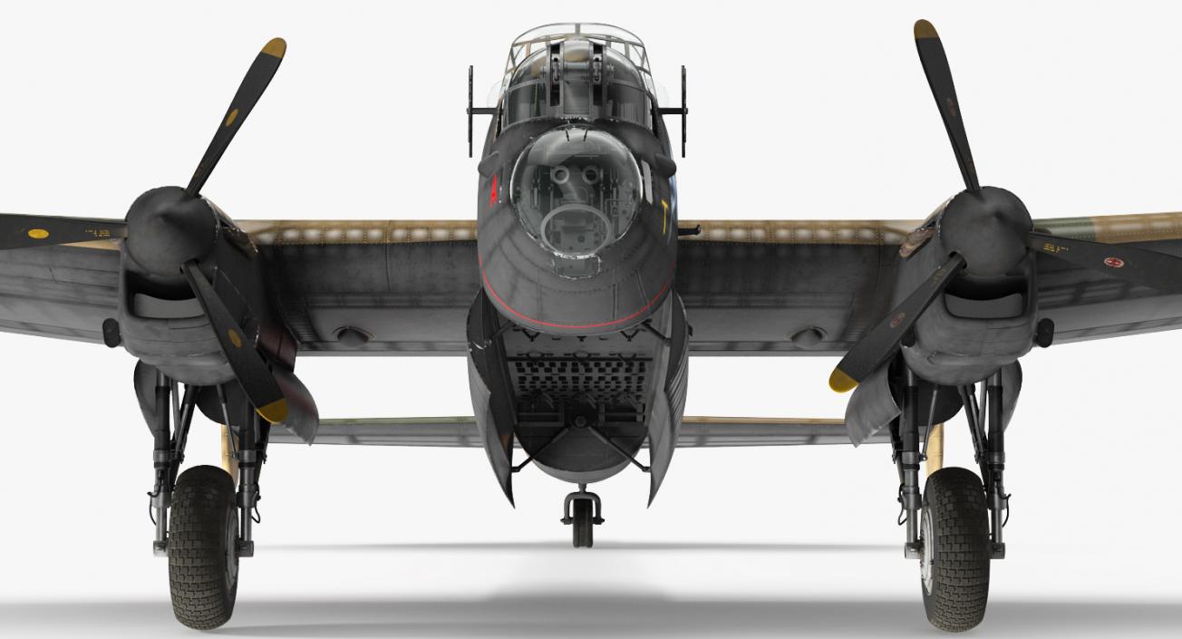 3D model WWII Rigged Bombers Collection