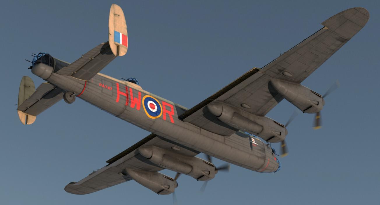 3D model WWII Rigged Bombers Collection