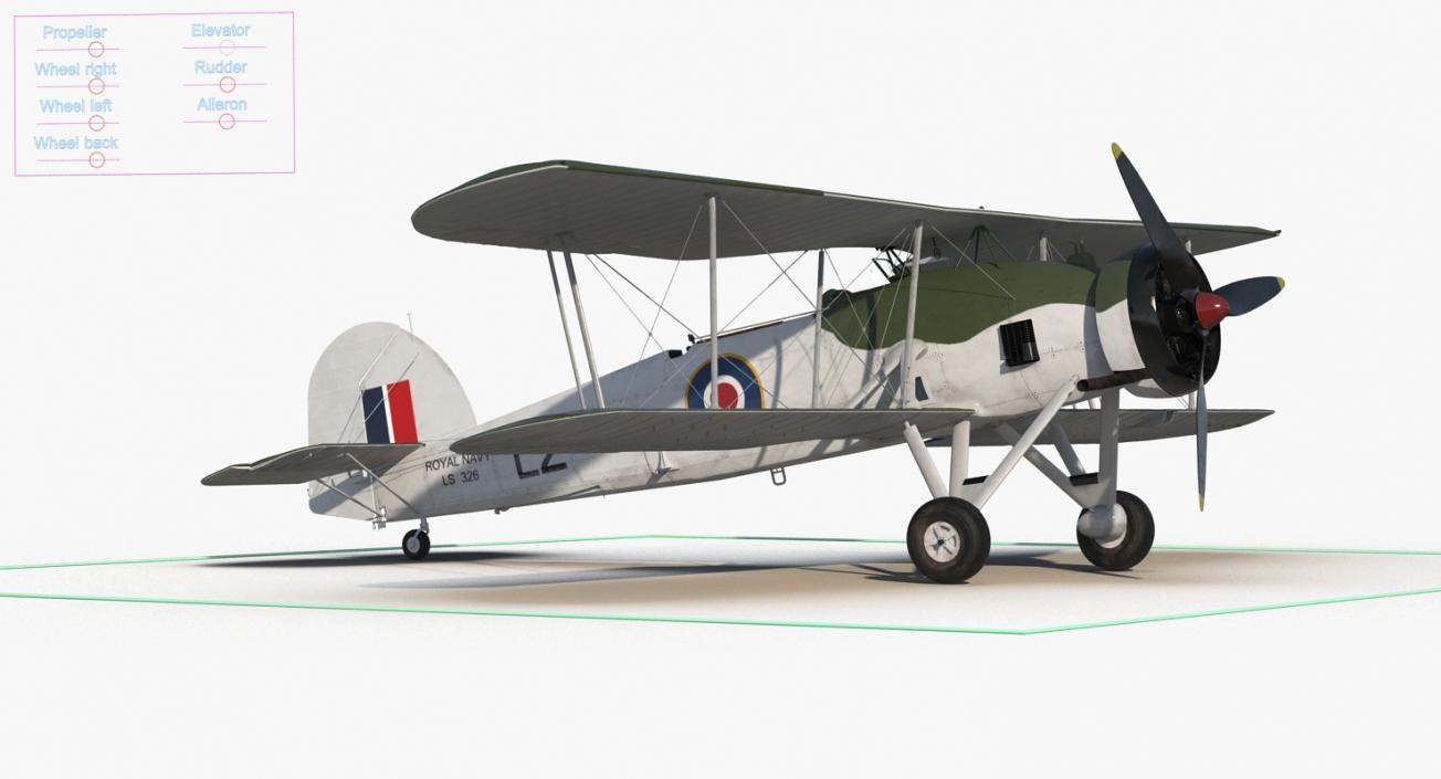 3D model WWII Rigged Bombers Collection