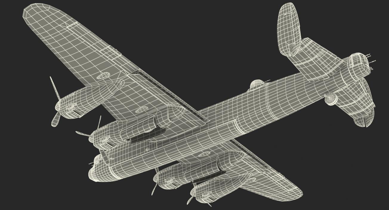 3D model WWII Rigged Bombers Collection