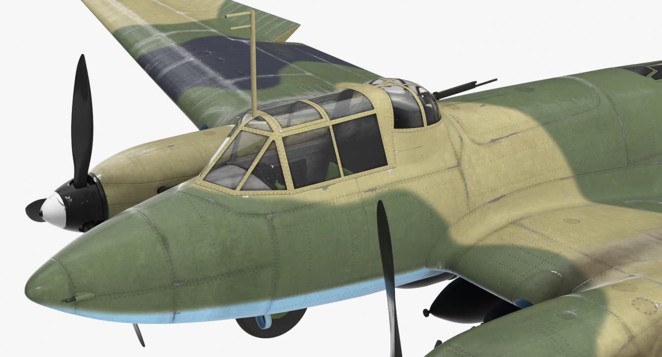 3D model WWII Rigged Bombers Collection