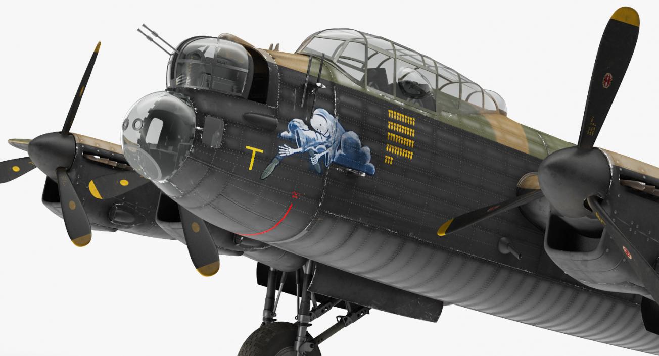 3D model WWII Rigged Bombers Collection