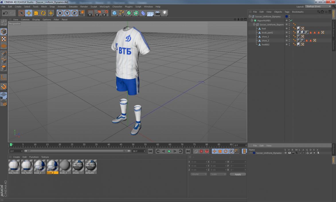 3D Soccer Uniform Dynamo