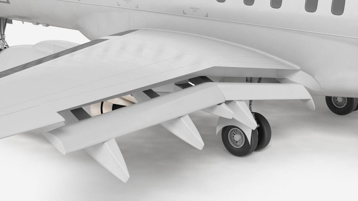 Jet Airliner Rigged 3D model