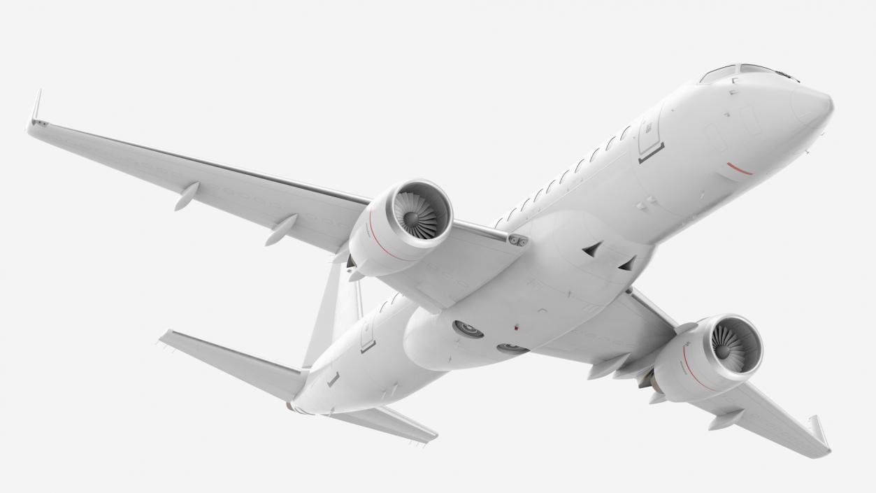 Jet Airliner Rigged 3D model