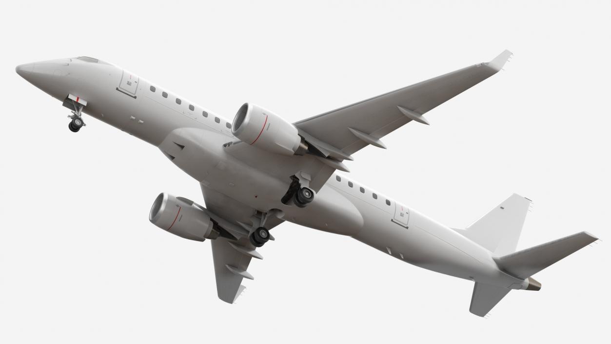 Jet Airliner Rigged 3D model