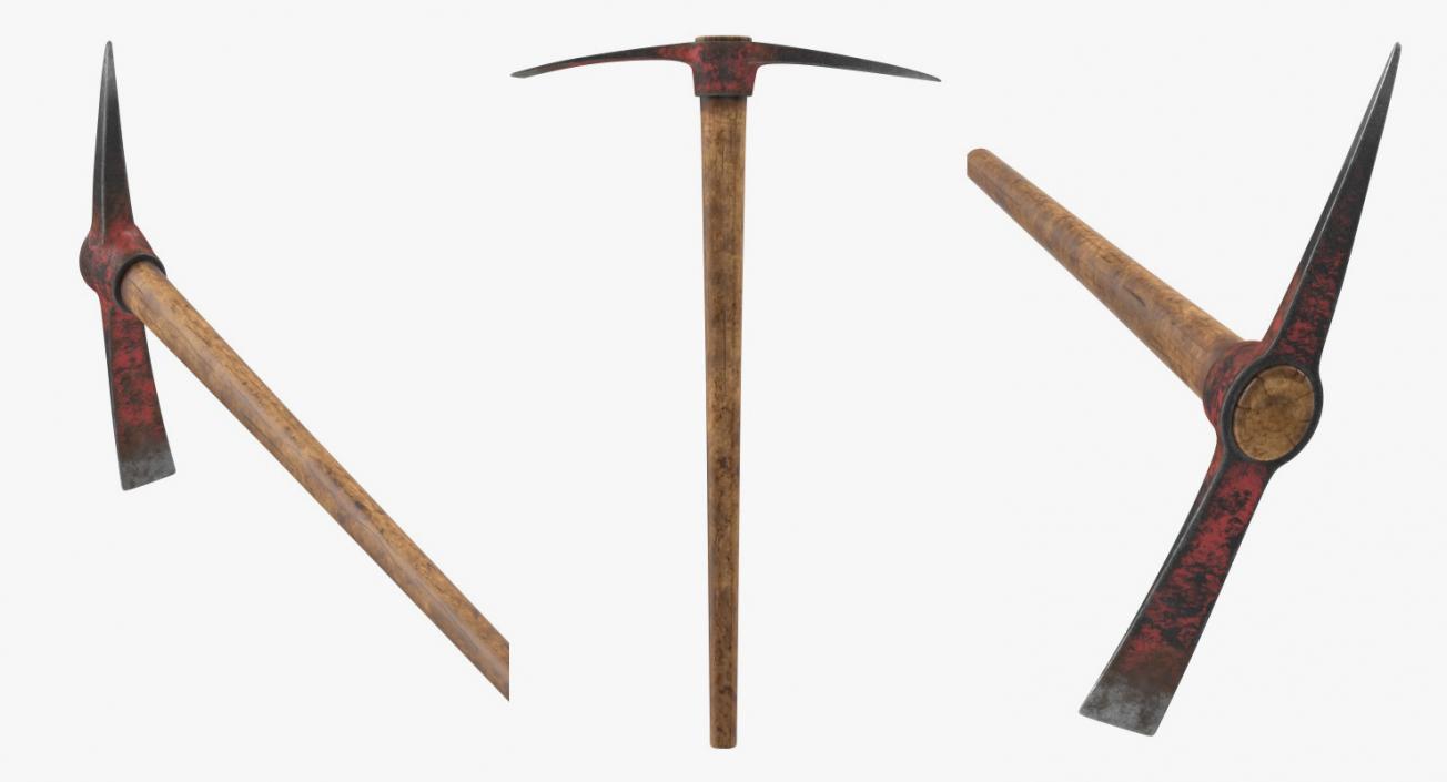 3D Pickaxe Shovel and Hammer Collection