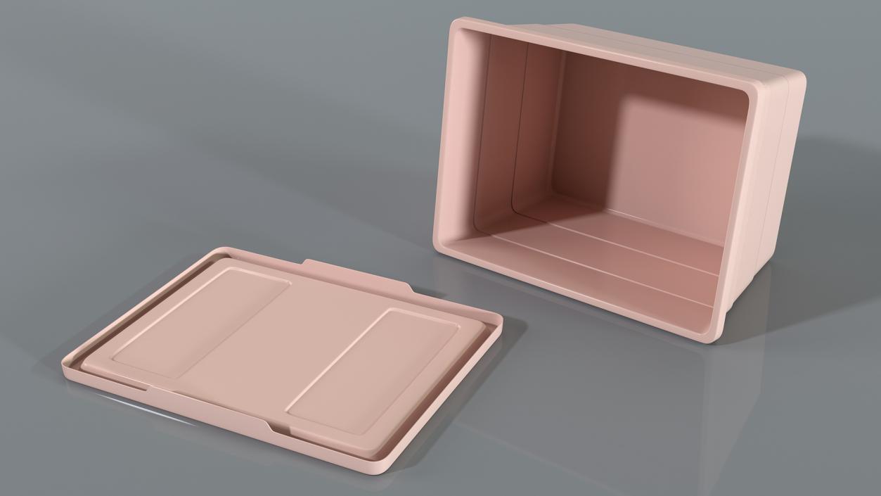 3D Storage Containers with Lid Collection model