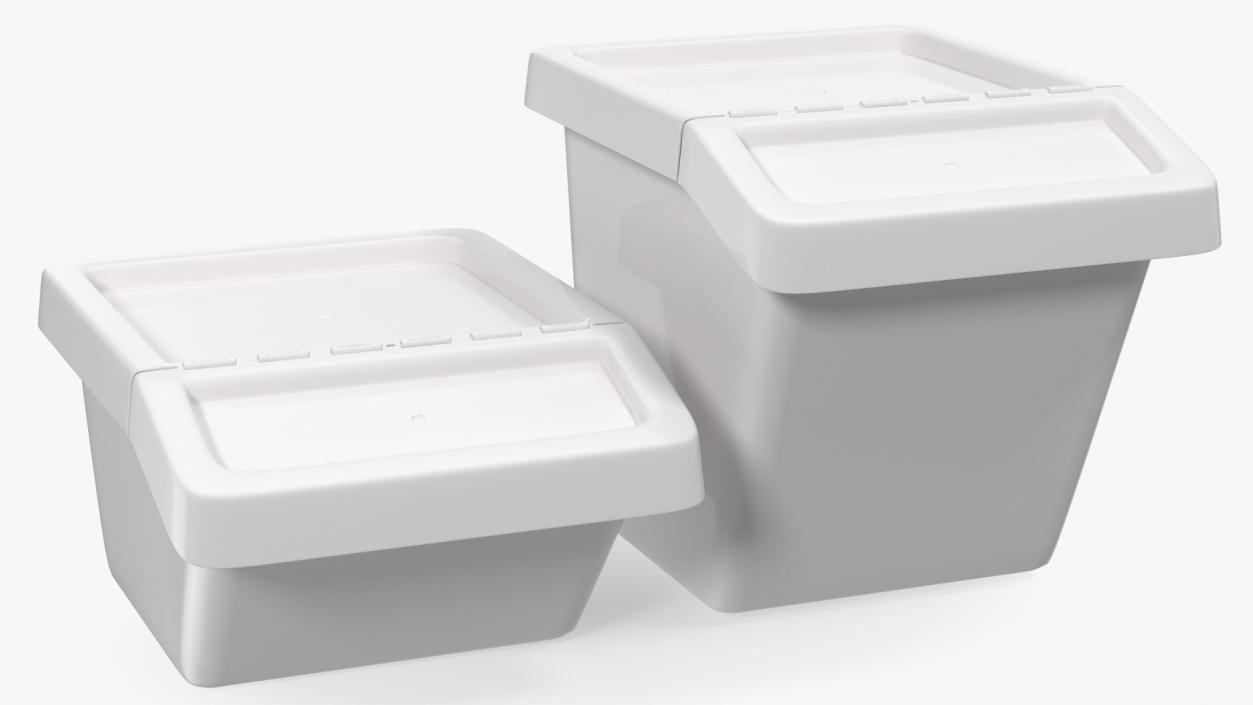 3D Storage Containers with Lid Collection model